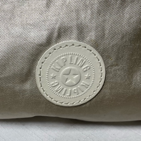 Kipling Live Light Metallic Beige Crossbody Bag - Picture 2 of 9